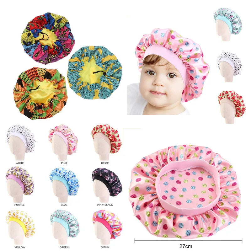 Silky Mini: Baby Satin Bonnet - Cute & Comfortable Night Turban
